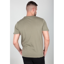 T-Shirt Alpha Ind. Basic T Small Logo - Olive