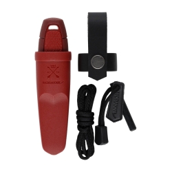 Nóż Morakniv Eldris czerwony z zestawem Neck Knife stal nierdzewna