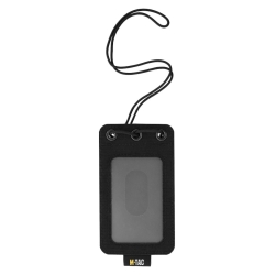 Pokrowiec na identyfikator M-Tac z przezroczystym panelem czarny