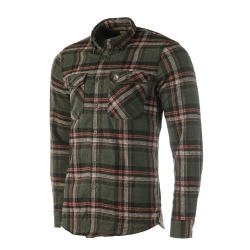 Koszula męska Tagart Jukon, flanelowa, zielona w biało-czerwoną kratę