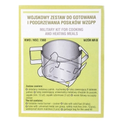 Zestaw do gotowania i podgrzewania posiłków WZGPP wojskowy, wzór nr 8