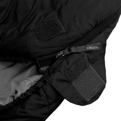 Śpiwór Alpinus Survival 1100 czarny dla praworęcznych