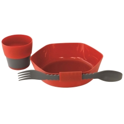 Zestaw naczyń turystycznych Robens Leaf Meal Kit Fire