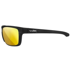Okulary Wiley X Kingpin ACKNG04 amber gold mirror, czarne oprawki