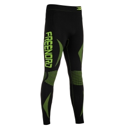 Spodnie termoaktywne męskie FreeNord EnergyTech Evo czarno-limonkowe