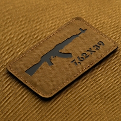 Naszywka M-Tac AKM 7,62x39 Laser Cut coyote