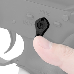 Obustronny selektor ognia Leapers do AR15, czarny