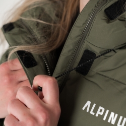 Płaszcz damski Alpinus zimowy Iparla oliwkowy