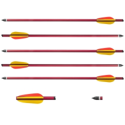 Bełt Poe Lang aluminiowy 16'' 5 szt. czerwony