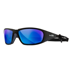 Okulary Wiley X Boss Captivate CCBOS09 blue mirror, czarne oprawki