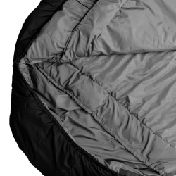 Śpiwór Alpinus Survival 1100 czarny dla praworęcznych
