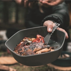 Zestaw naczyń turystycznych Robens Leaf Meal Kit Antracyt