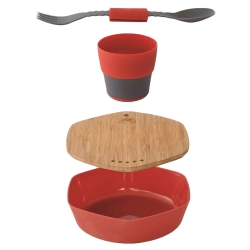 Zestaw naczyń turystycznych Robens Leaf Meal Kit Fire