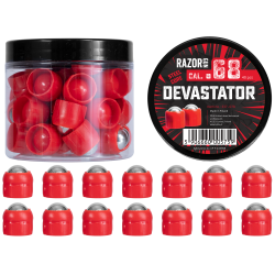 Kule metalowe RazorGun Steel Core Devastator kal. .68 / 40 szt. do Umarex T4E HDS 68 kal.