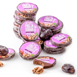 Dwupak Porcja Dobra przekąska daktylowo-orzechowa z karobem 50 g