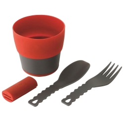 Zestaw naczyń turystycznych Robens Leaf Meal Kit Fire