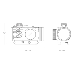 Kolimator Hawke Vantage RD 1x30 Weaver 3 MOA dot