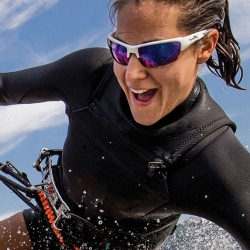 Okulary Wiley X Saint CHSAI09 blue mirror, białe oprawki