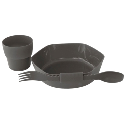 Zestaw naczyń turystycznych Robens Leaf Meal Kit Antracyt