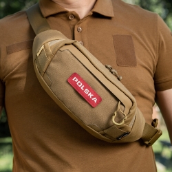 Naszywka Polska M-Tac 25x80 Laser Cut czerwona