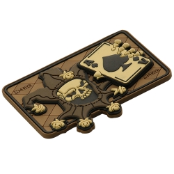 Naszywka M-Tac Joker Skull 3D PVC coyote