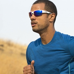 Okulary Wiley X Saint CHSAI09 blue mirror, białe oprawki