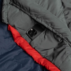 Śpiwór Alpinus Primalight 800 granatowy dla praworęcznych