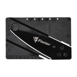 Nóż Foxter składany karta przeżycia survival