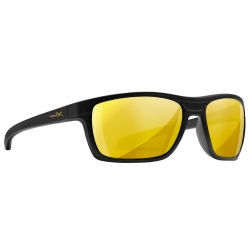 Okulary Wiley X Kingpin ACKNG04 amber gold mirror, czarne oprawki