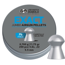 Śrut diabolo JSB Exact Jumbo Lead free 5,5 mm 200 szt.