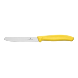 Nóż do pomidorów Victorinox 6.7836.L118 ząbkowany, żółty, zaokrąglona końcówka