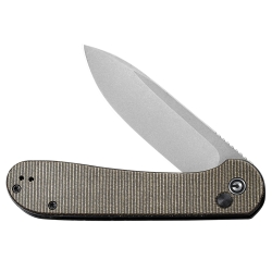 Nóż składany Civivi Button Lock Elementum C2103C dark green micarta
