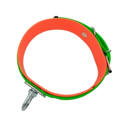 Obroża tropowa 4wild BioThane 38 mm 38-52 cm pomarańczowo - zielona