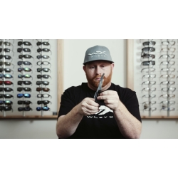 Okulary Wiley X Saint CHSAI09 blue mirror, białe oprawki