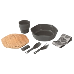 Zestaw naczyń turystycznych Robens Leaf Meal Kit Antracyt