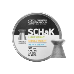 Śrut diabolo JSB Schak 500 4,49 mm 500 szt. 0,500 g