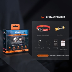 Latarka czołowa Fenix HM65R-DT czarna