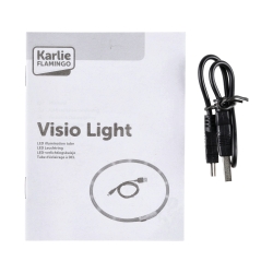 Obroża led dla psa Flamingo Nera zielona 16 mm