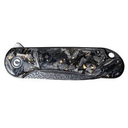 Nóż składany Civivi Elementum C907C-DS1 shredded carbon fiber / golden  black