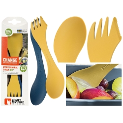 Łyżkowidelec Light My Fire Spork Original Bio niebiesko-żółty