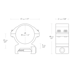 Montaż lunety Hawke Match średni 30 mm Weaver