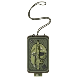 Pokrowiec na identyfikator M-Tac z przezroczystym panelem zielony