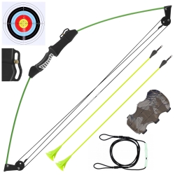 Łuk bloczkowy dla dzieci NXG CB Cadet4 Set 15 lbs zielony na przyssawki