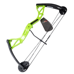 Łuk bloczkowy dla dzieci i młodzieży Poe Lang Buster 15-29 lb 25" zielony