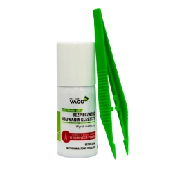 Środek Vaco do bezpiecznego usuwania kleszczy z pęsetą (2w1)