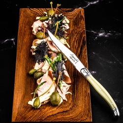 Nóż Laguiole do steków z stali nierdzewnej 6 sztuk w bloku drewnianym