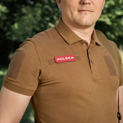 Naszywka Polska M-Tac 25x80 Laser Cut czerwona