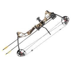 Łuk bloczkowy dla dorosłych i młodzieży Poe Lang Rex Quad 20-65 lb 28" kamuflaż