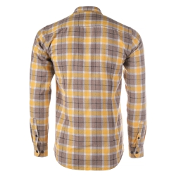 Koszula męska Tagart Sunny, flanelowa, w zółto-brązową kratę