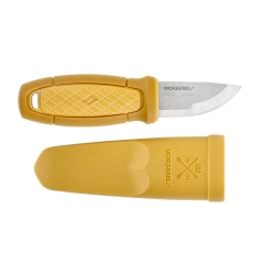 Nóż Morakniv Eldris żółty z zestawem Neck Knife stal nierdzewna